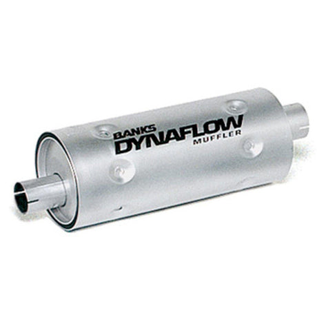 Universal Stainless Muffler 3" Inlet X 3.5" Outlet W/Heatshield (52405)-Muffler-Banks Power-52405-Dirty Diesel Customs